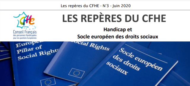 Visuel Les repères du CFHE - Socle européen des droits sociaux