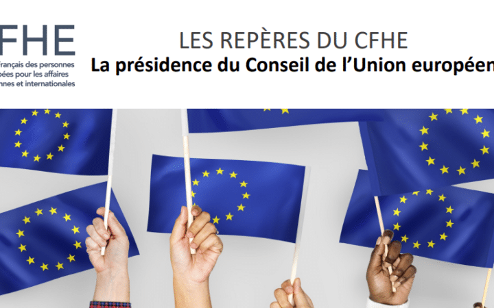 Visuel Les repères du CFHE - Présidence du conseil de l'UE