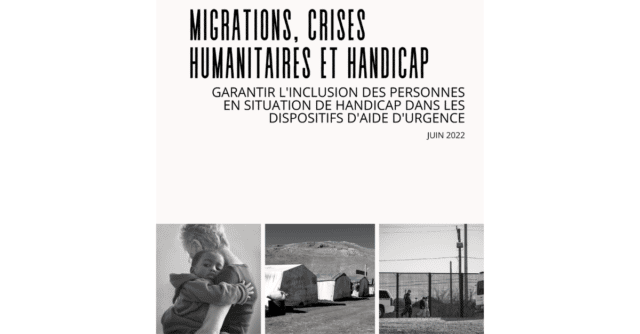 Visuel livret Migrations; crises humanitaires et handicap